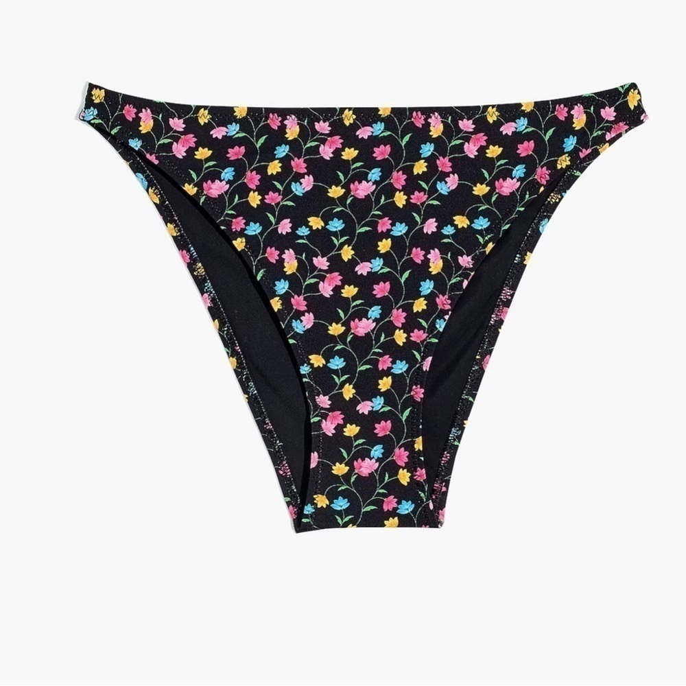 Madewell Solid & Striped Elsa Bikini Bottom Floral ND593